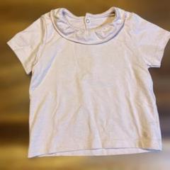 【美品】プチバトー　丸襟Tシャツ　18m 81㎝　カットソー　ピンクのサムネイル