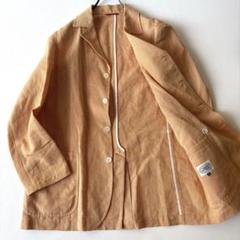 【極美品】ジェイプレス サマーコート ジャケット XL リネン XL オレンジ 極美品】ジェイプレス サマーコート ジャケット XL リネン XL