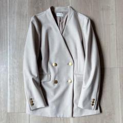 クリーニング済み♪PLST ブラッシュドバックダブルジャケット L