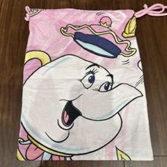 【Disney】ディズニープリンセス　ベル　　美女と野獣　ポット婦人　巾着　④