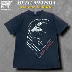 90s00sメタルマリーシャ　スカルプリントTシャツ　実寸S~M ピチT y2k