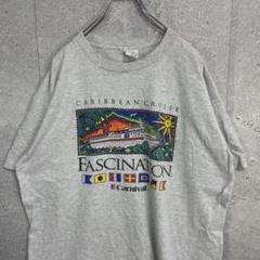 シングルステッチ　90s カリビアンクルーズプリントTシャツ2XL