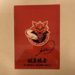 リーチマイケル 直筆サイン入り 東芝 ラグビー 猛勇狼士 クリア