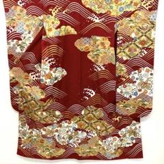 【和】16208o 振袖　金駒刺繍　金彩　古典花に鳳凰　宝尽くし　着物　成人式 和】16208o 振袖 金駒刺繍 金彩 古典花に鳳凰 宝尽くし 着物