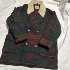 Woolrich ネイティブ柄 襟ボア ヘチマ襟 ブランケット ダブルコート Woolrich ネイティブ柄 襟ボア ヘチマ襟 ブランケット ダブル