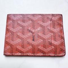 希少　GOYARD　ゴヤール　財布　ヴィクトワール　ウォレット　黒×赤 Goyard ヴィクトワール ウォレット