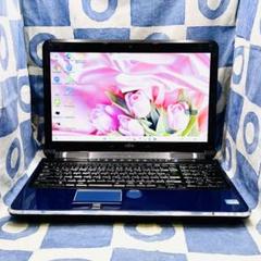 爆速SSD512G&メモリ16G☆高性能i7☆大人気ブルー♪カメラ付！Win11