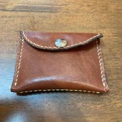 ハンドメイド・レザー・コインケース・ブラウン