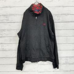 フレッドペリーハリントンジャケット XL ドット柄 黒 春秋アウター 人気完売品