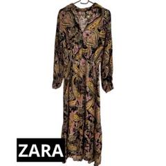 【即日発送】ZARA ペイズリー柄ワンピース Mサイズ