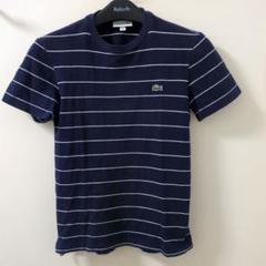 LACOSTE ストライプ Tシャツ US XS ネイビー