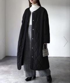 (極美品)Leilian キルティング コート ブラック レリアン Leilian コート （ブラック） - ファッション通販