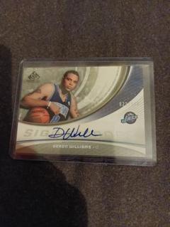 NBA　DERON WILLIAMS　サイン入りカード 100枚限定