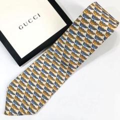 GUCCI ネクタイ モチーフ柄 ホワイト