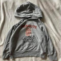 ユニクロUNIQLO スヌーピー120 長袖トレーナーパーカー　グレー　美品