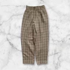 vintage レディース　パンツ　チェック柄
