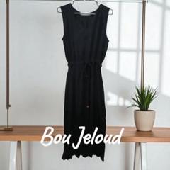 Bou Jeloud ブラック ノースリーブ ロングワンピース