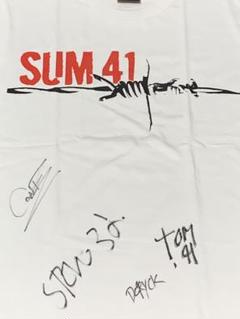 SUM41 直筆サイン入り　生写真 2025年最新】sum41 サインの人気アイテム - メルカリ