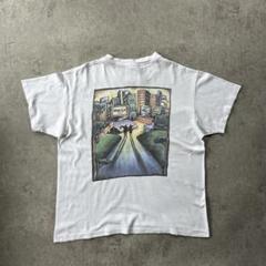 90s Hanes netsoft 企業tシャツ/アートtシャツ USA製 L