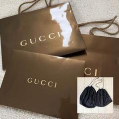 GUCCI グッチ 紙袋 3枚と巾着 2枚 ショッパー 保存袋 - メルカリ