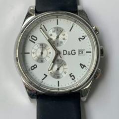 美品稼動 腕時計　D&G ドルガバ　デイト文字盤白　ドルチェ＆ガッバーナＴＩＭＥ