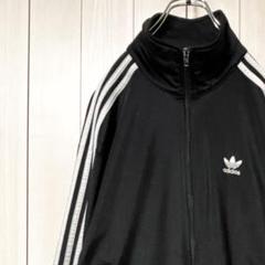 アディダス adidas トラックジャケット 刺繍ロゴ トレフォイル M