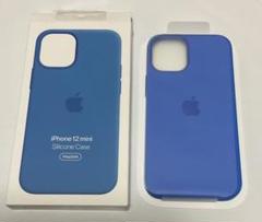 iPhone12 mini Apple純正シリコンケース カプリブルー