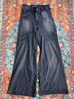NO/FAITH Washed Wide-leg Denimデニムパンツ HEAVY WAVE DENIM – NO/FAITH STUDIOS