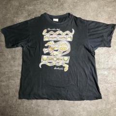 【ヴィンテージ】ネイティブ柄 プリントTシャツ 古着 ZSM3 黒