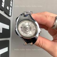 ✨極美品✨ Fossil bic tic 腕時計 y2k アナデジ レザー 黒 美品 希少 FOSSIL BIGTIC ビッグティック 腕時計 y2k アナデジ