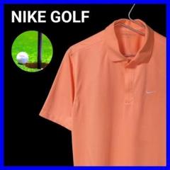 ナイキゴルフ NIKEGOLF 半袖ポロシャツ 刺繍ロゴ オレンジ
