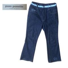 値下げOK!ポンポネット　pom ponette ジーンズ　130