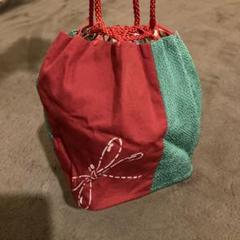 和装用バッグ 赤と緑　浴衣用