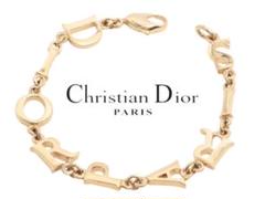 Christian Dior ディオール【正規品】 ロゴ ブレスレット ゴールド