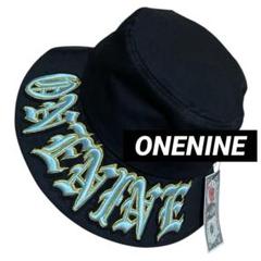 ONENINE 3DLOGO BUCKET HAT GOLD×TURQUOISE
