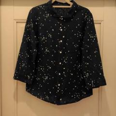 パラスパレス☆藍染め染め抜きランダムドット柄OP☆サイズ3☆手洗い可☆美品です 美品 pal'las Palace パラスパレス 長袖 カットソー ドット柄 紺