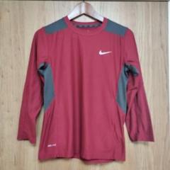 NIKE DRI-FIT ランニングシャツ　ナイキ　ボルドー　グレー　レディース
