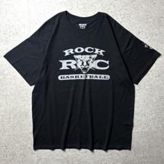 GILDAN 半袖Tシャツ　バスケチーム　アニマル　ジャガー　企業ロゴ　黒　XL