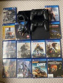 PS4本体 ソフト12本 キーボードヘッドホンセット