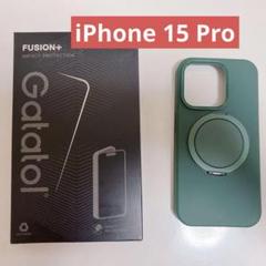 iPhone 15 Pro スマホケース　 マット　深緑
