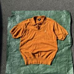 円高還元 Polo オレンジ Stussy ニットポロシャツ メルカリ - L トップス