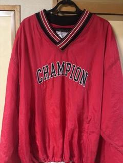 Champion XLARGE レッド Vネック ウォームアップウェア