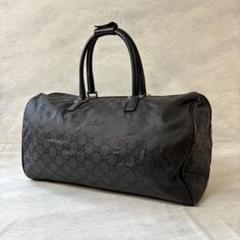 美品 GUCCI グッチ GG柄 ボストンバッグ ナイロン ブラック 大容量のサムネイル