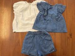 petit main トップス・ショートパンツ3点セット