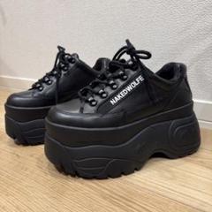[美品]Naked Wolfe ネイキッドエルフ厚底スニーカー　レザー　ブラック NakedWolfe（ネイキッドウルフ）の「NakedWolfe/ネイキッド