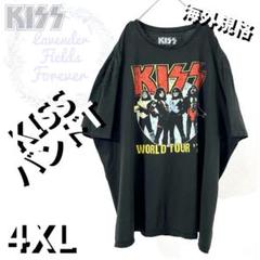 KISSバンドTシャツツアー音楽メタル大ロックキッス黒ブラック4XL
