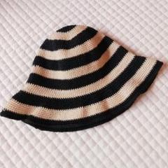 ボーダー 編み物 ハット 54