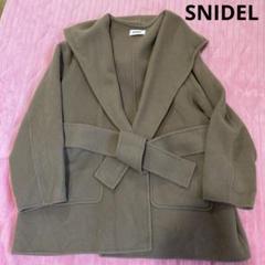 スナイデル SNIDEL フードリバーミドルコート　ブラウン　コート　ポケット