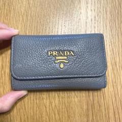 プラダ キーケース 美品 PRADA プラダ キーケース メンズ レザー 6連 ブラック 2PG222