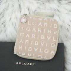 新品同様/未使用級　BVLGARI ブルガリ　折り財布　レザー×キャンバス